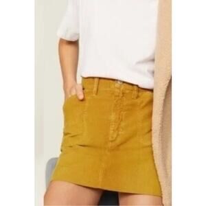 Re/done corduroy skirt